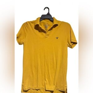 American Eagle Outfitters Mustard Polo Shirt